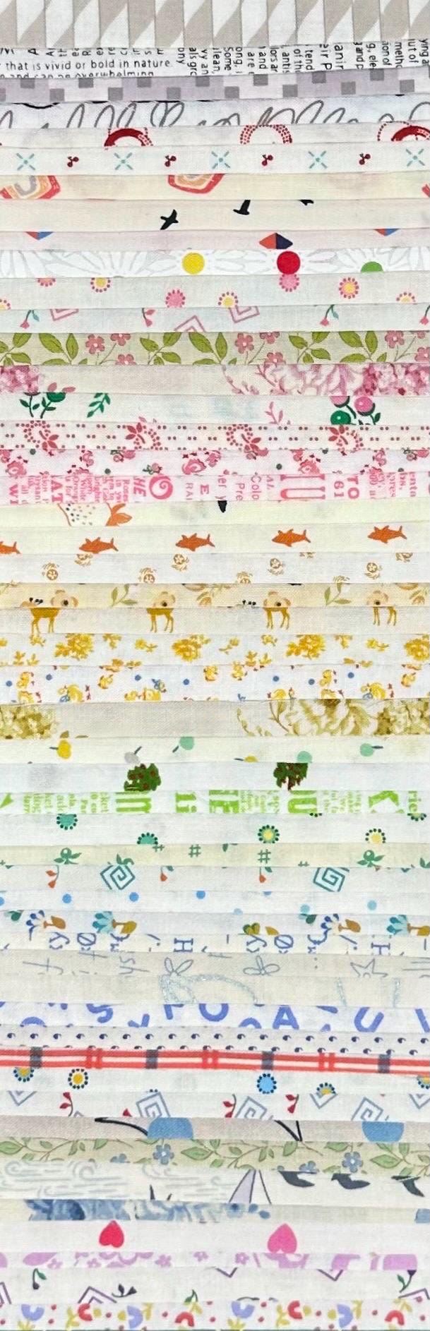 5" Charm Squares Low Volume Background Light Ditsy Dainty Repro Retro 50 Fabrics 2 of each