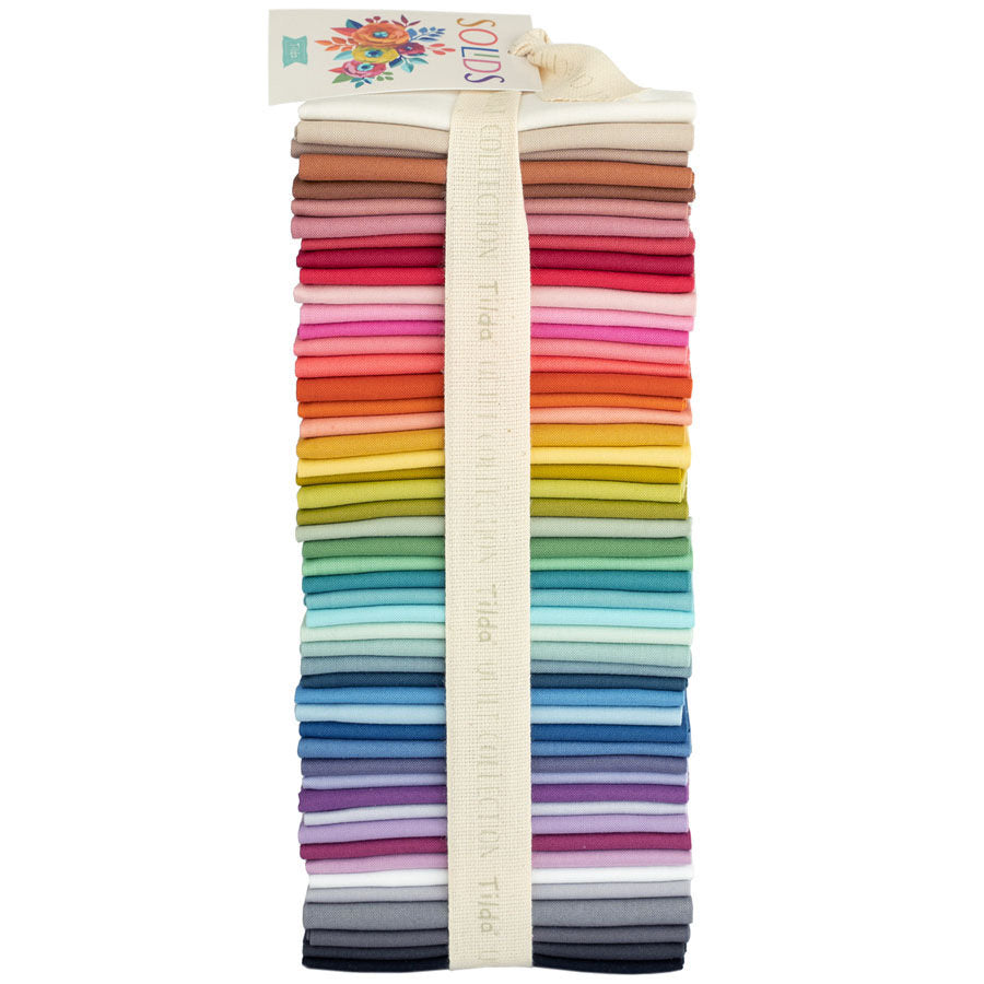 Tilda Solids Fat Eight Bundle - 50pc 20” x 11” #TIL300181