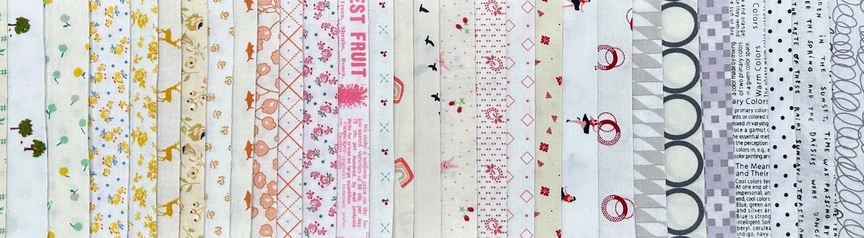 5" Charm Squares Low Volume Background Light Ditsy Dainty Repro Retro 50 Fabrics 2 of each