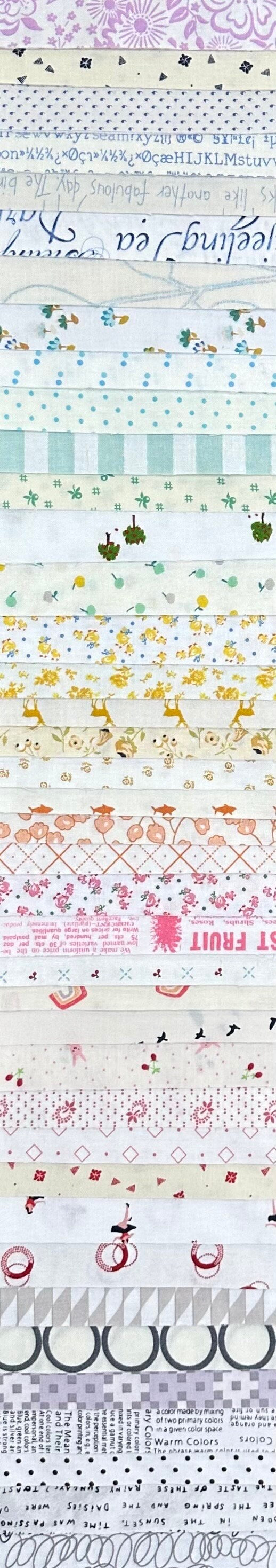 5" Charm Squares Low Volume Background Light Ditsy Dainty Repro Retro 50 Fabrics 2 of each