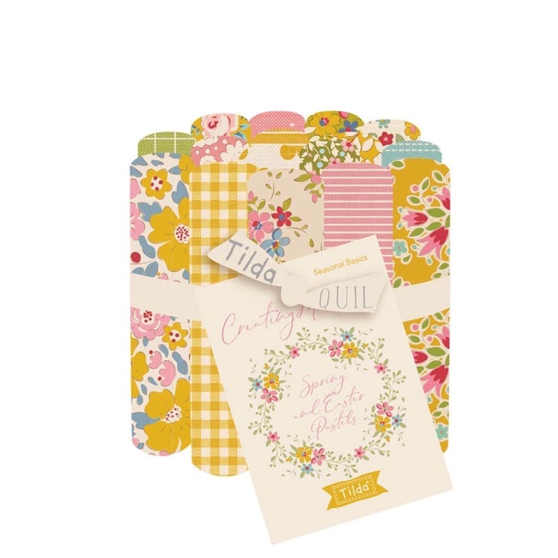Tilda Creating Memories Spring + Easter Pastels Fat Eighth Bundle 16 count 11” x 20” #TIL300214